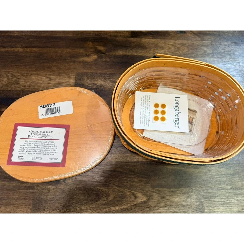 Longaberger Collectors Club Harmony Baskets Set #2-5 with Lids & Boxes NEW